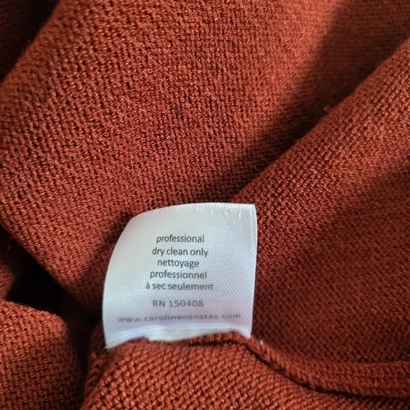 Caroline Constas Ivy Mock Neckline Long Sleeve Sienna Pullover Sweater NWT Sz M - Picture 11 of 11